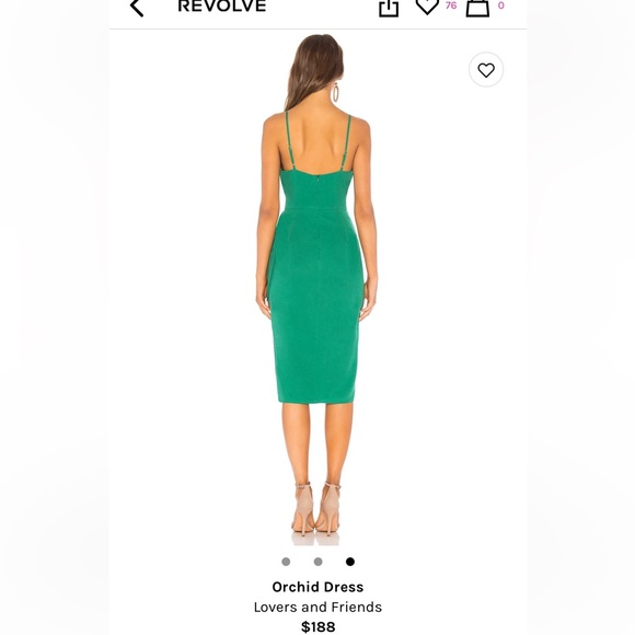 Emerald Green Dress: Size Small - Picture 2 of 12